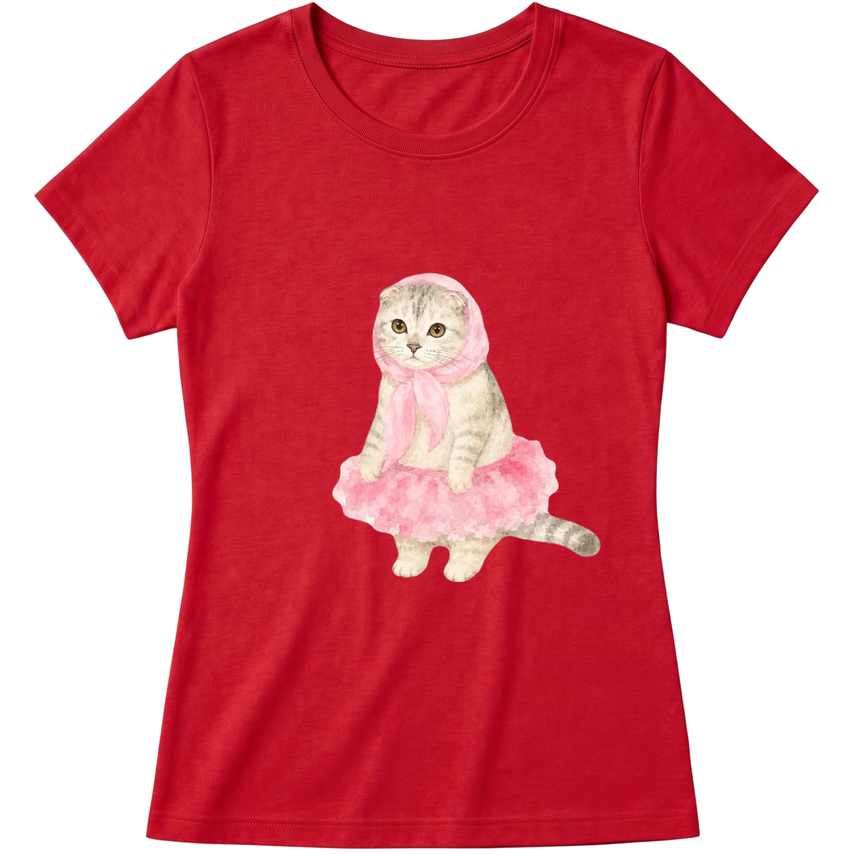 "Baby Look Pinky Kitty" Blusa Baby Look