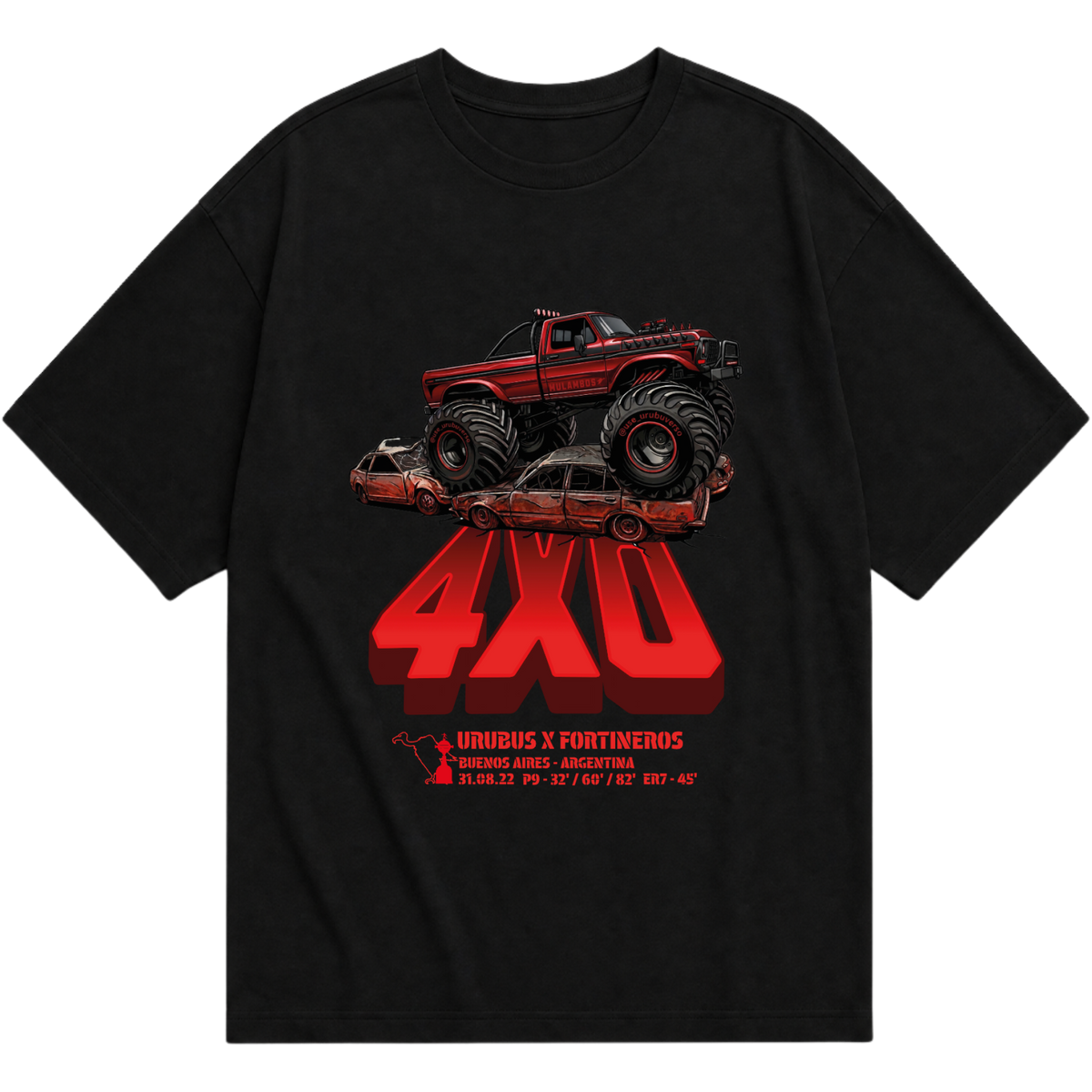"4x0 velez" Camiseta Oversized Básica