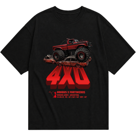 "4x0 velez" Camiseta Oversized Básica