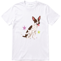 "Cão SRD flocos" Camiseta Básica Unissex