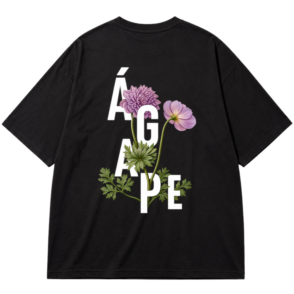 "FENDS | AGAPE" Oversized Premium 96% algodão 4% Elastano