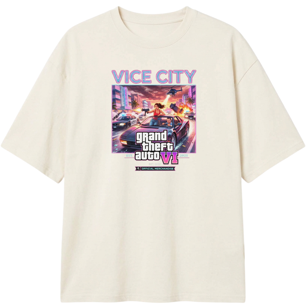 "VI.CE CITY THEMES" Camiseta Oversized Classic