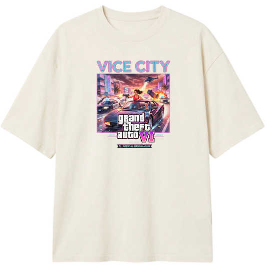 "VI.CE CITY THEMES" Camiseta Oversized Classic
