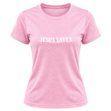 "Camiseta Dryfit Feminina Basic - Jesus Saves" Camiseta Dryfit Feminina Basic