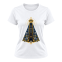 "Camiseta Dryfit Feminina Basic - Nossa Senhora Aparecida" Camiseta Dryfit Feminina Basic