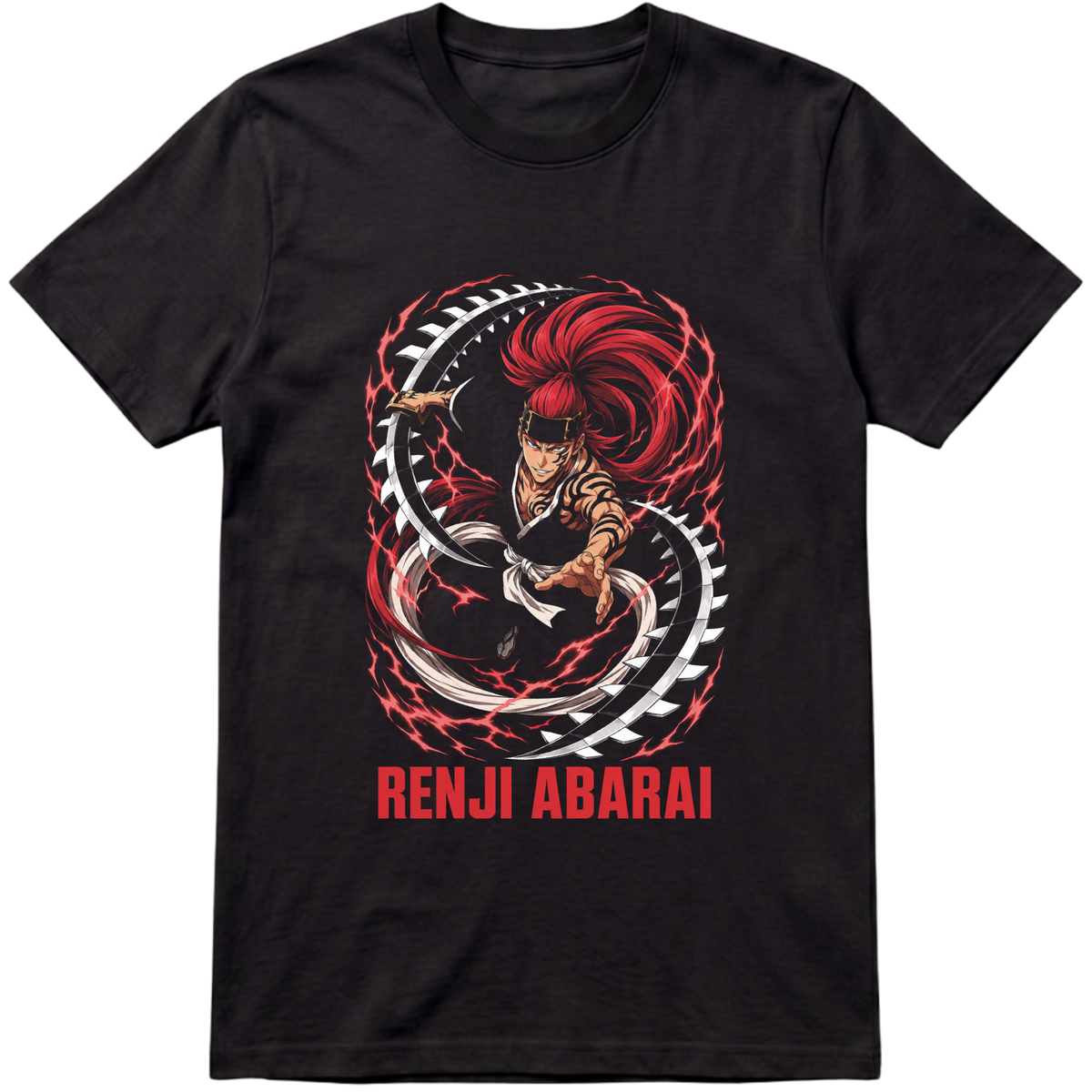 "Renji Abarai - Bleach" Camiseta Premium Unissex Bunker Studios