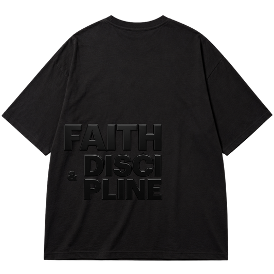 "TRUTH - DISCIPLINE" Oversized Premium 96% algodão 4% Elastano