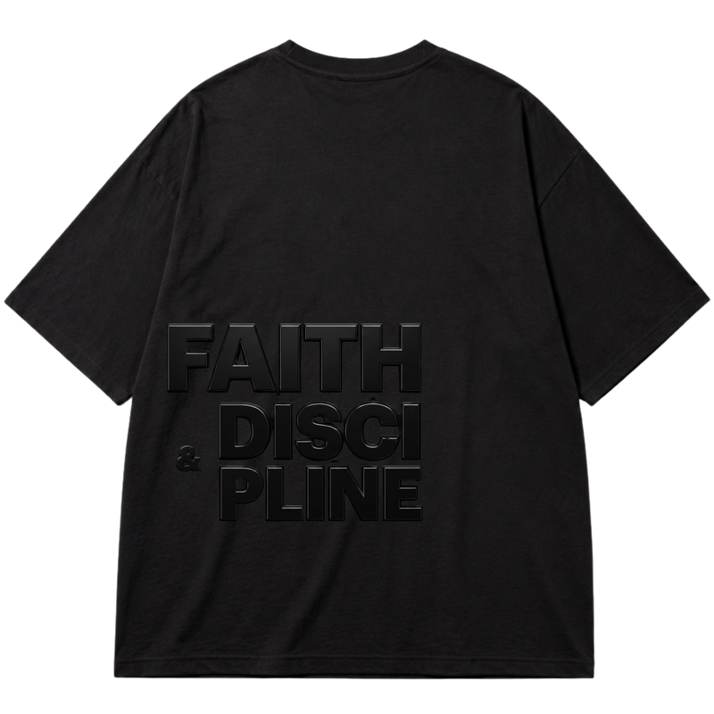"TRUTH - DISCIPLINE" Oversized Premium 96% algodão 4% Elastano