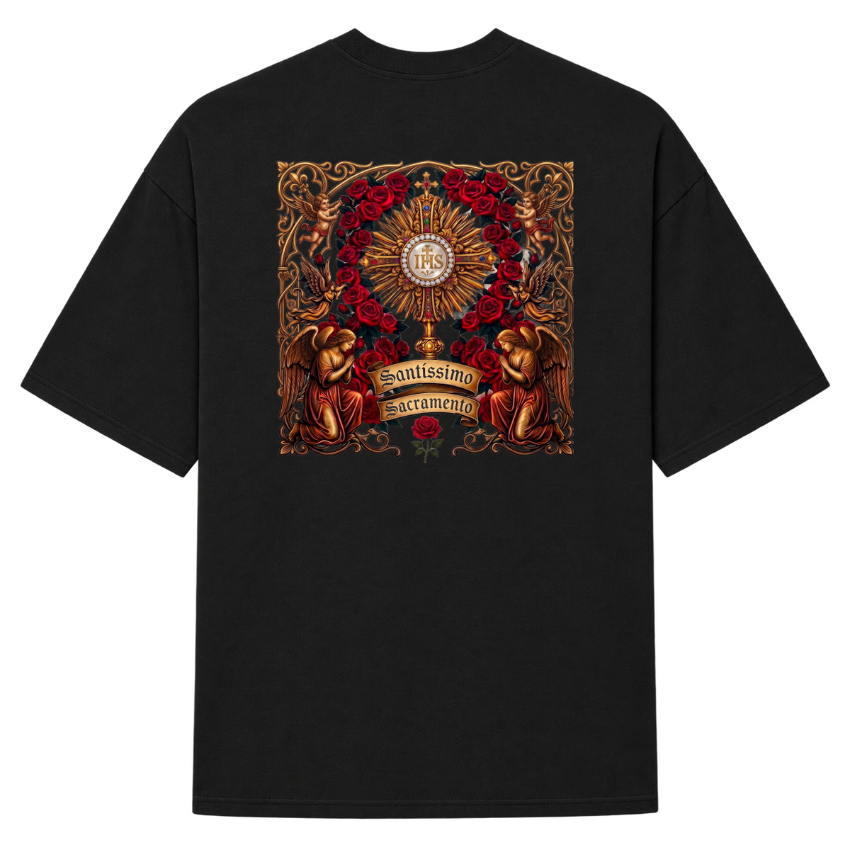 "Santíssimo Sacramento" Camiseta Oversized Suedine 220g