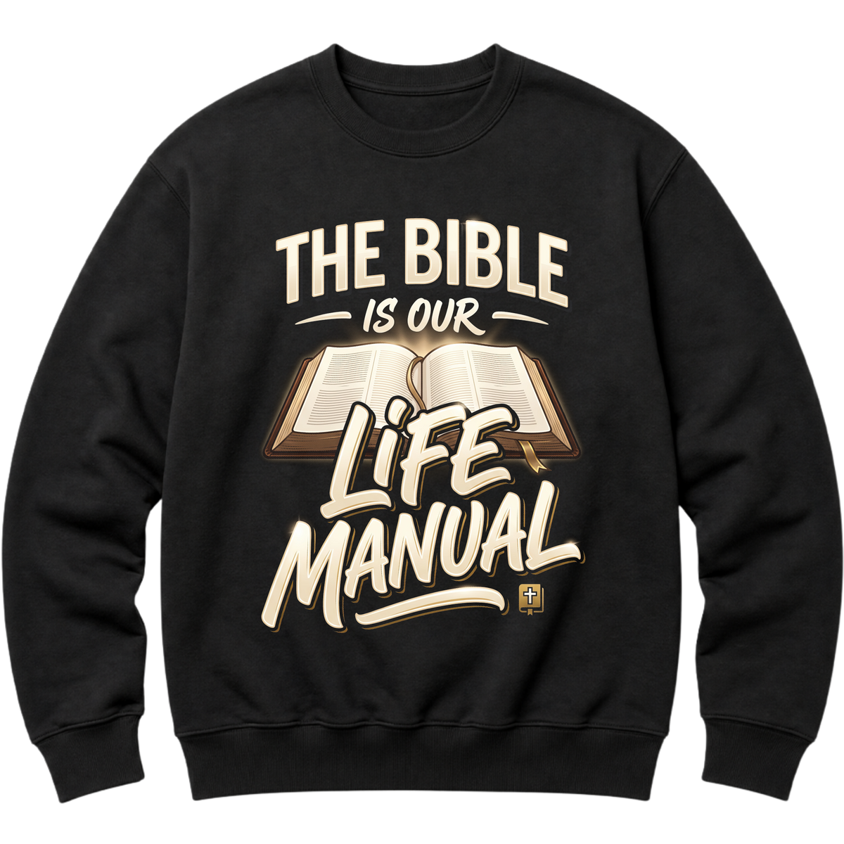 "Produto #005 Moleton THE BIBLE IS OUR LIFE MANUAL" Blusão Moletom