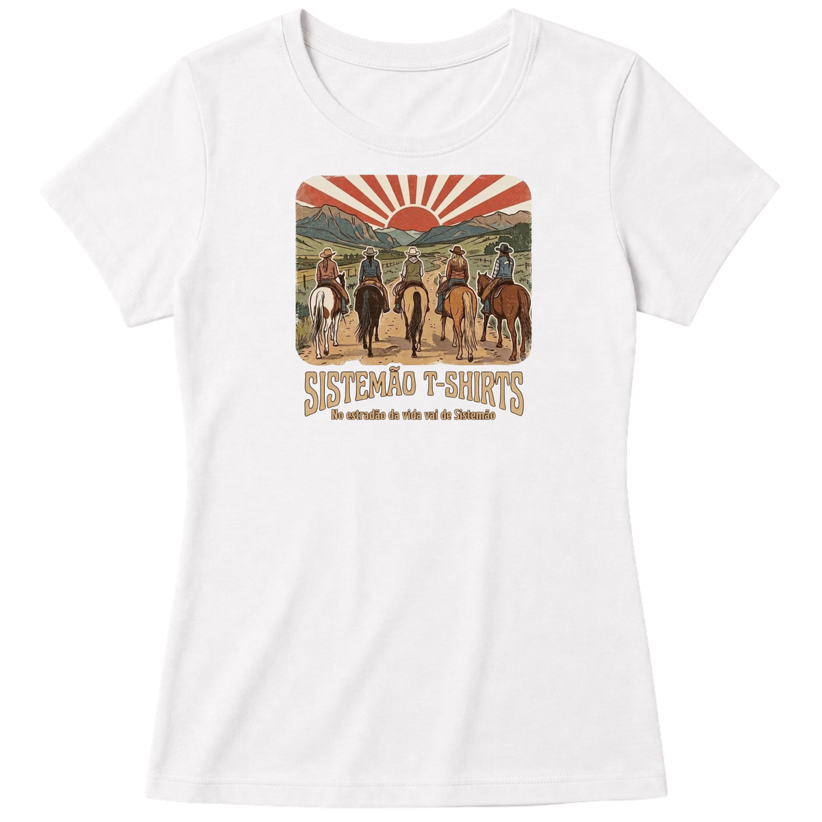 "Estampa/AMAZONAS" Blusa Baby Look