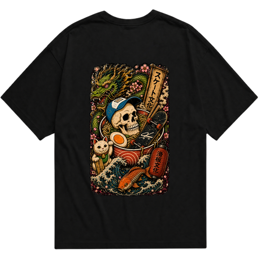 "SKATE RAMEN" Oversized Básica 30.1