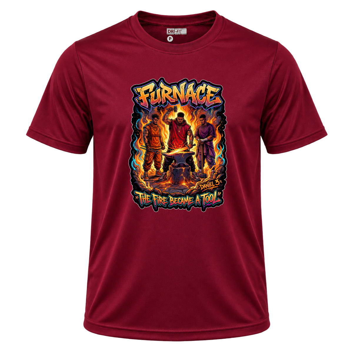 "Produto #018 Camisa: FURNACE THE FIRE BECAME A TOOL" Camiseta Dryfit Masculina Basic