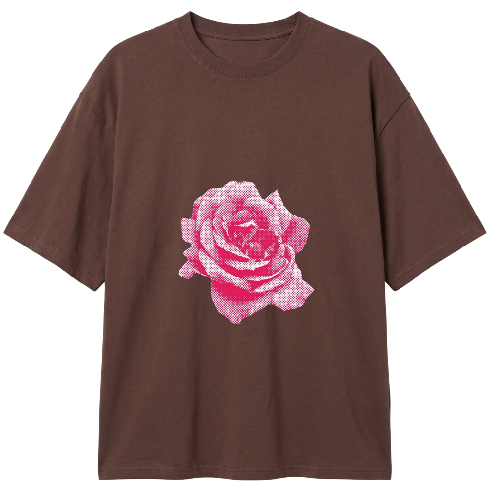"Camisa Oversized Pinky Rose" Camiseta Oversized Classic