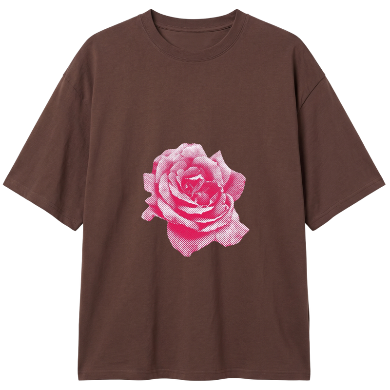 "Camisa Oversized Pinky Rose" Camiseta Oversized Classic