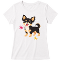 "Chihuahua de pelo longo" Blusa Baby Look