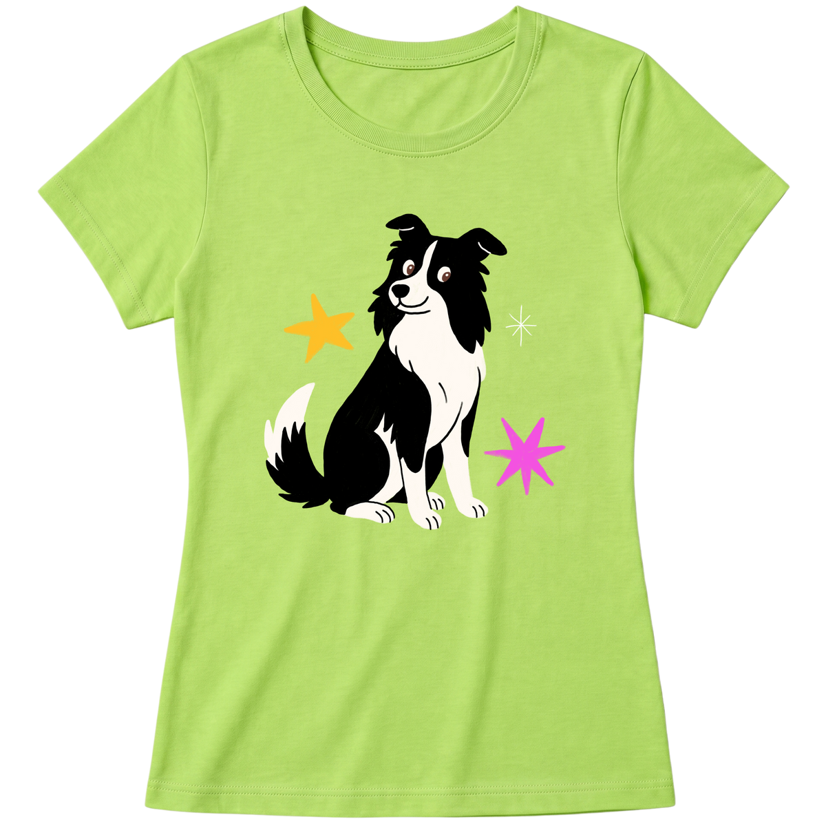 "Border collie" Blusa Baby Look