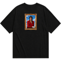 "T-SHIRT "REST IN PEACE" BLACK / OFF-WHITE" Oversized Básica 30.1