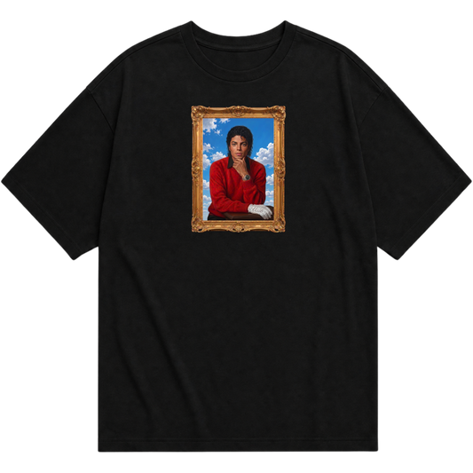 "T-SHIRT "REST IN PEACE" BLACK / OFF-WHITE" Oversized Básica 30.1