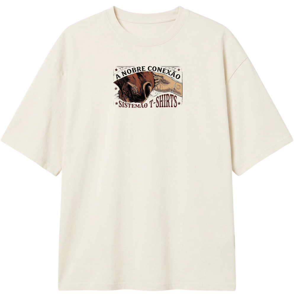 "Estampa/NOBRE CONEXÃO" Camiseta Oversized Classic