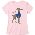"Galgo italiano" Blusa Baby Look