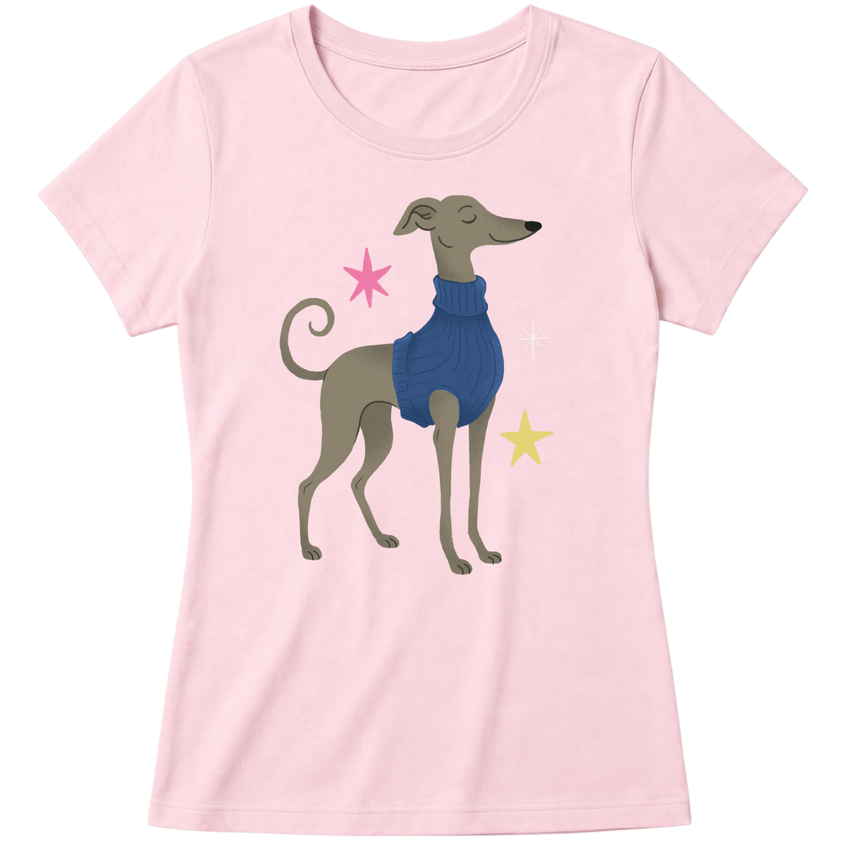 "Galgo italiano" Blusa Baby Look