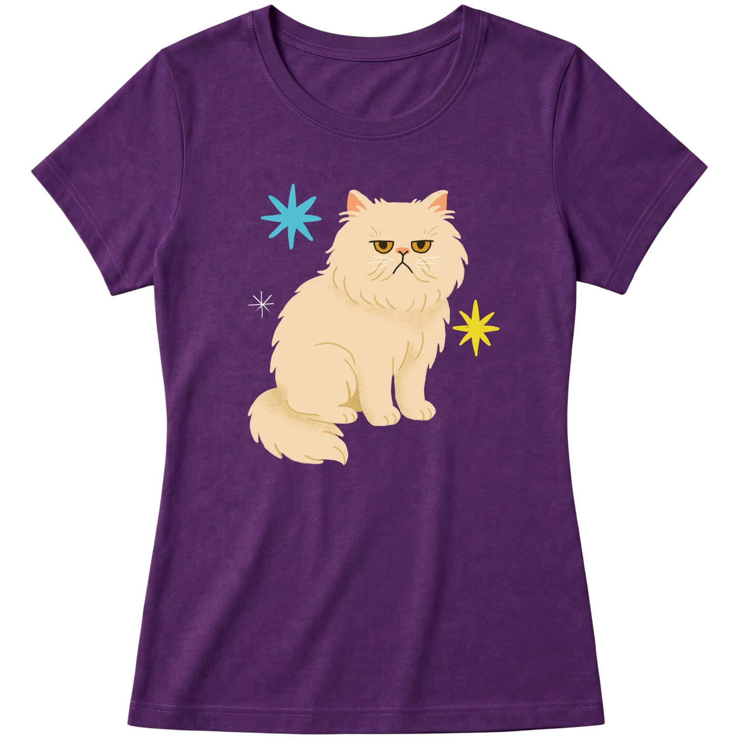 "Gato Persa" Blusa Baby Look