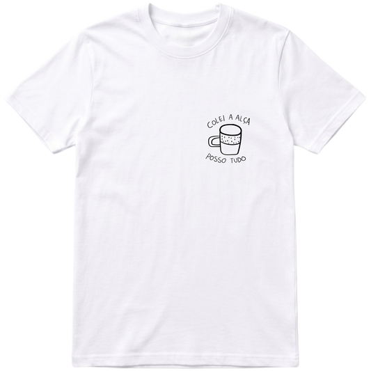 "colei a alça - dtg" Camiseta Básica Unissex