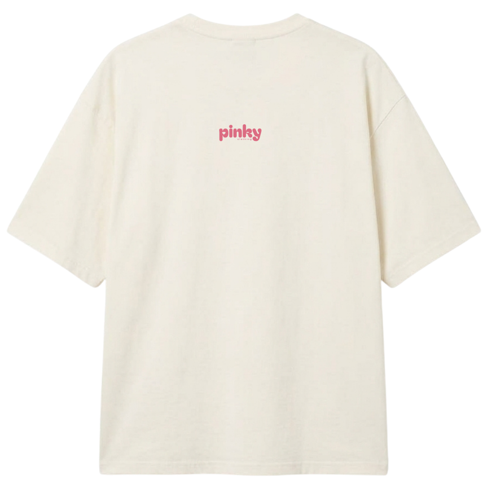 "Camisa Oversized Pinky Rose" Camiseta Oversized Classic
