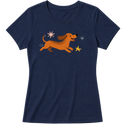 "Dachshund - salsicha" Blusa Baby Look