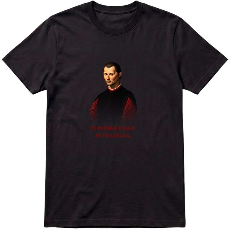 "MAQUIAVEL — CÓDIGO DO PODER" Camiseta Premium Unissex Bunker Studios