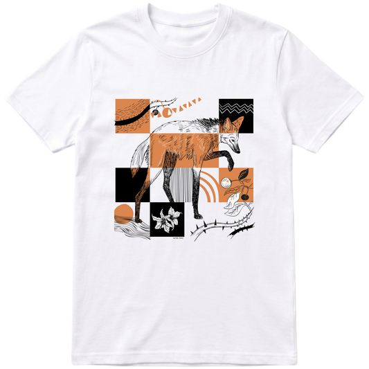 "Loba - camiseta branca" Camiseta Premium Unissex Bunker Studios