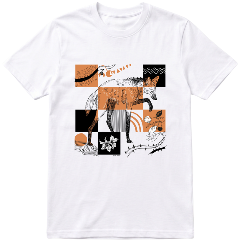 "Loba - camiseta branca" Camiseta Premium Unissex Bunker Studios