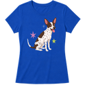 "Cão SRD flocos" Blusa Baby Look