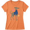 "Galgo italiano" Blusa Baby Look