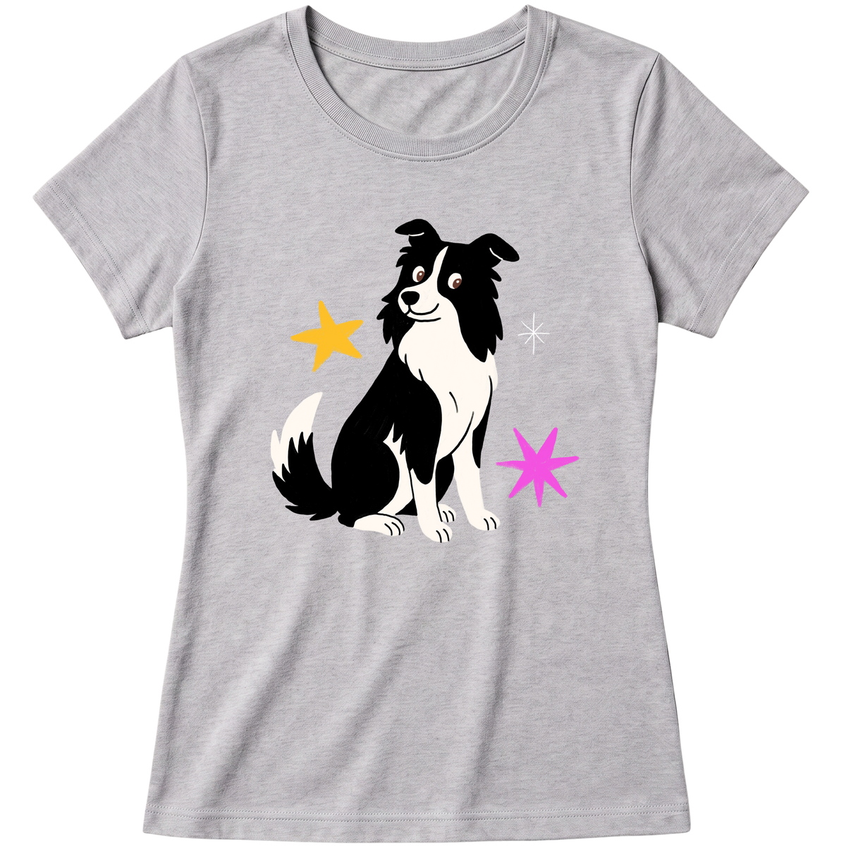 "Border collie" Blusa Baby Look