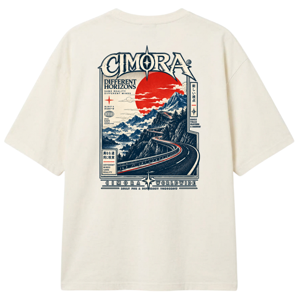 "Camiseta Cimora - Different Horizons" Camiseta Oversized Classic
