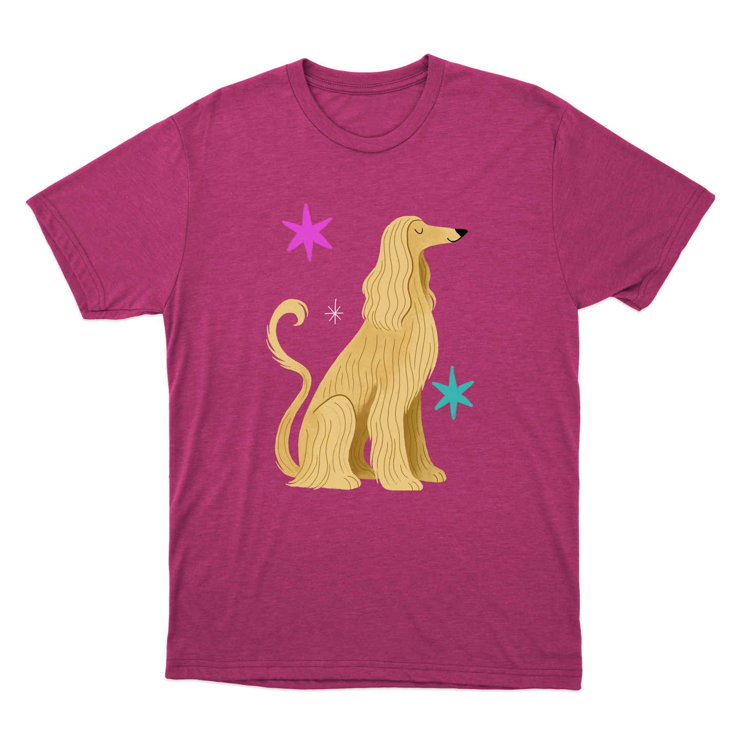 "Galgo afegão" Camiseta Básica Unissex