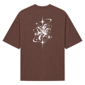 "Camiseta Oversized Suedine Cyber Flower" Camiseta Oversized Suedine 220g