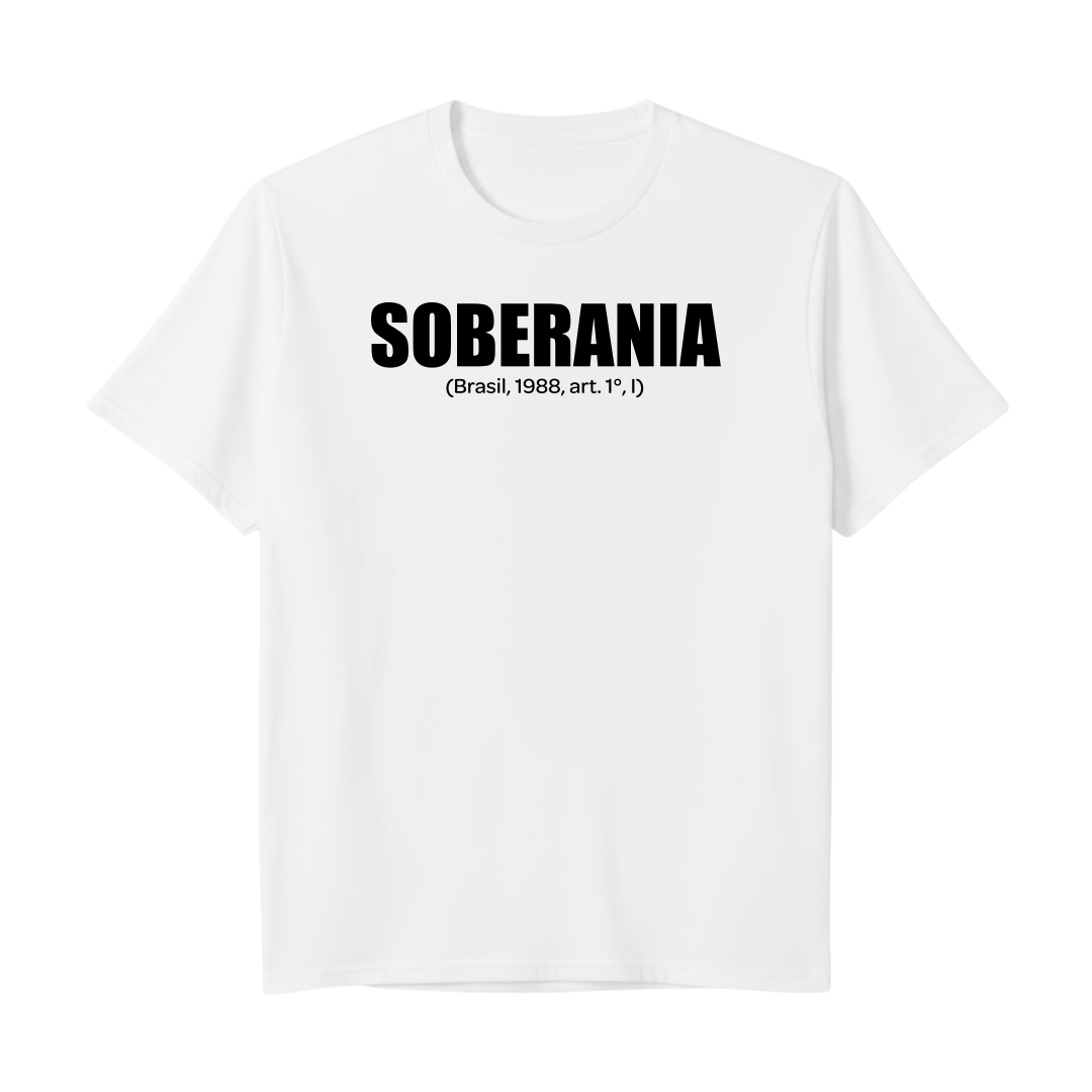 "SOBERANIA CF88 BRANCA" Camiseta Premium Unissex Bunker Studios