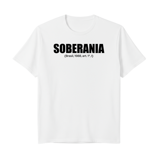 "SOBERANIA CF88 BRANCA" Camiseta Premium Unissex Bunker Studios