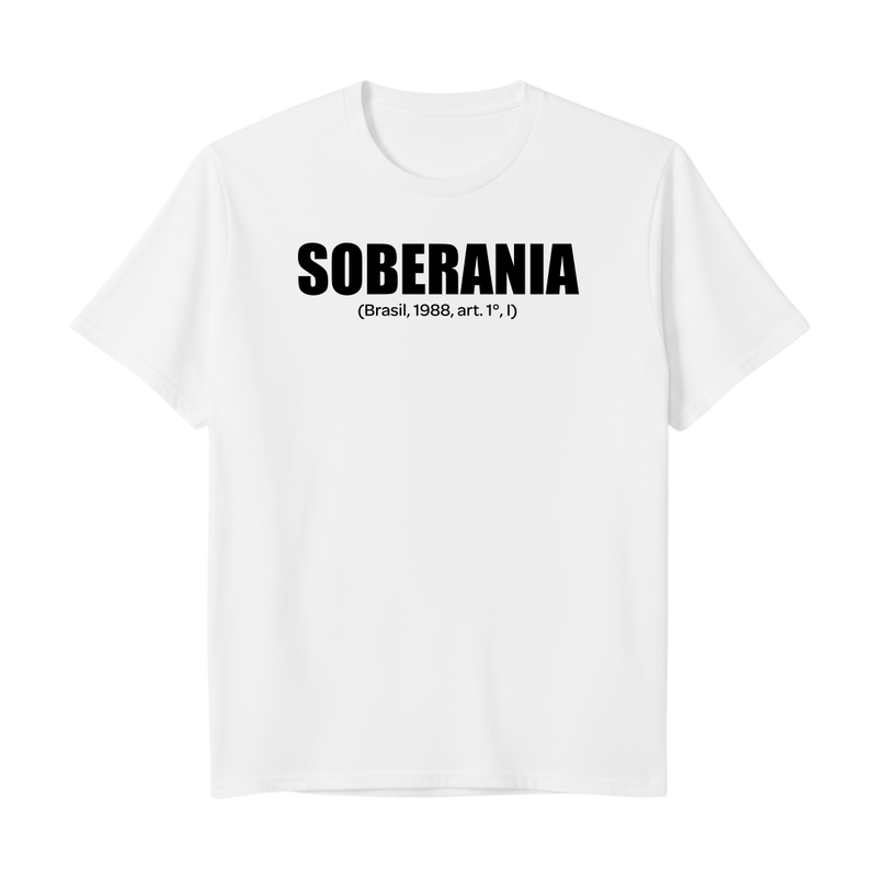 "SOBERANIA CF88 BRANCA" Camiseta Premium Unissex Bunker Studios