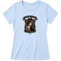 "Estampa GUIA-ME PELAS VEREDAS DA JUSTIÇA" Blusa Baby Look