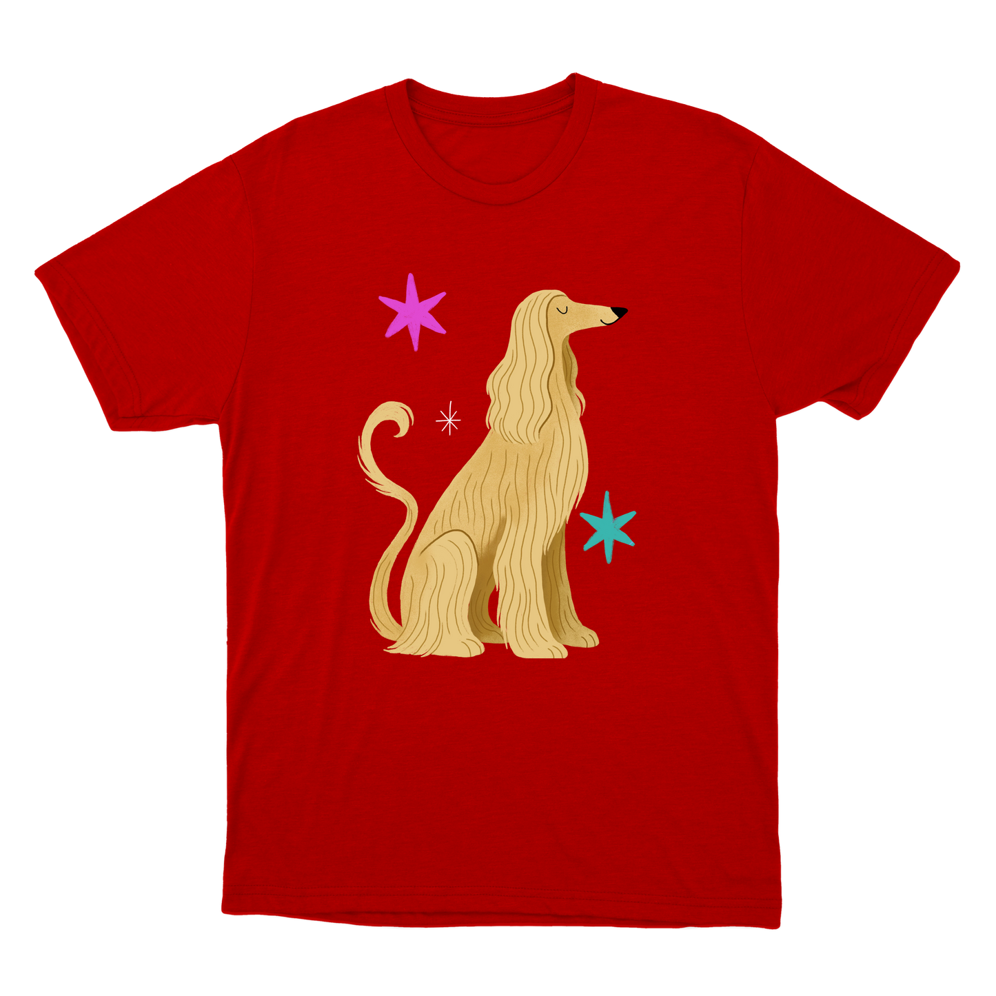 "Galgo afegão" Camiseta Básica Unissex