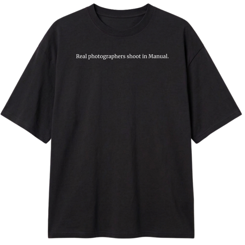"Real Photographers" Camiseta Oversized Classic