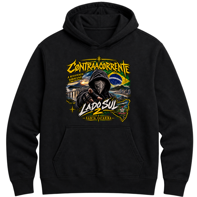 "Canguru c/ Capuz Hoodie Essential #014 - CØNTRAACØRRENTE" Moletom Premium
