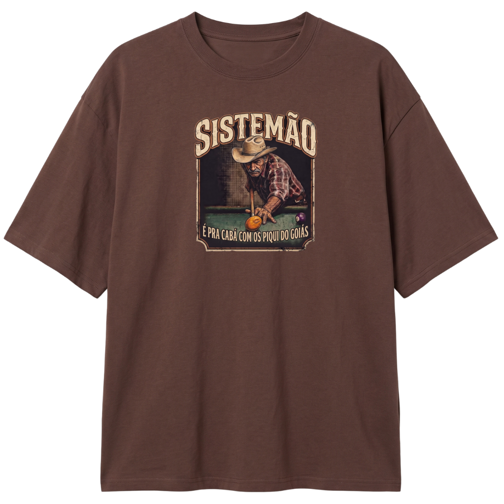 "Estampa/É PRA CABÁ" Camiseta Oversized Classic