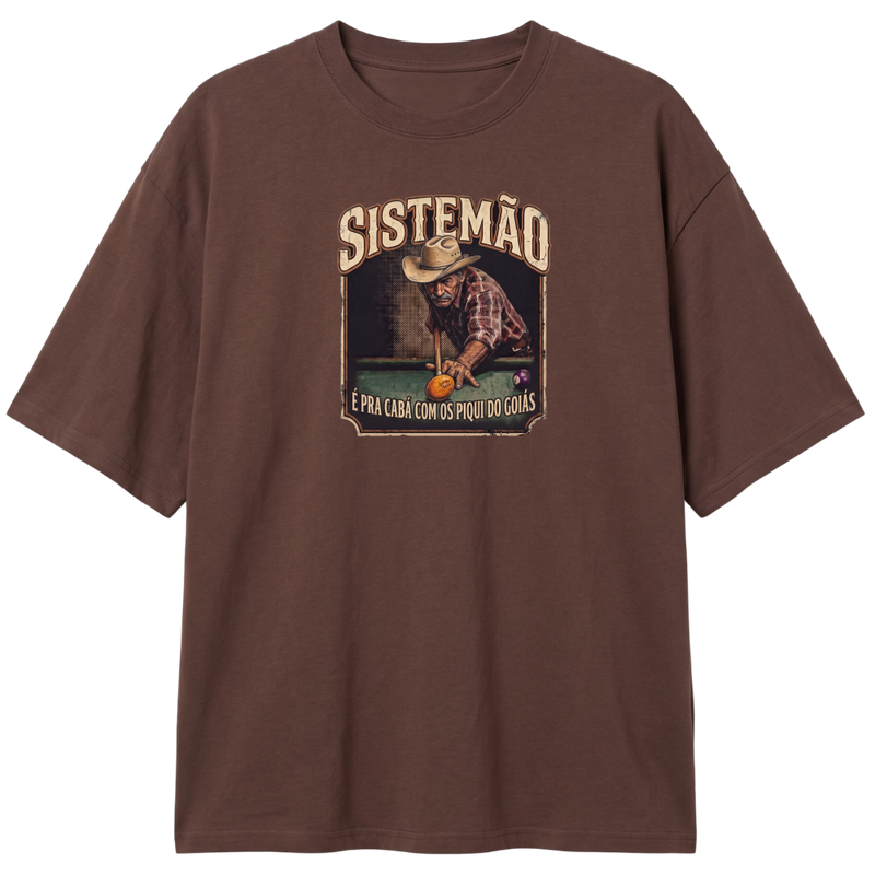 "Estampa/É PRA CABÁ" Camiseta Oversized Classic