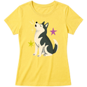"Husky siberiano" Blusa Baby Look