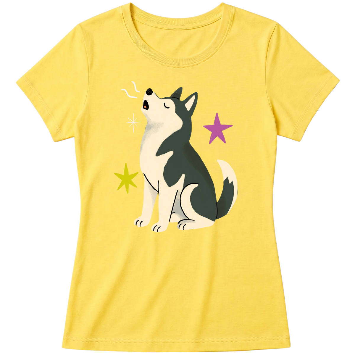 "Husky siberiano" Blusa Baby Look